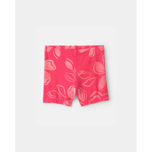 Baby Girl Floral Bike Shorts - Coral | Carter's