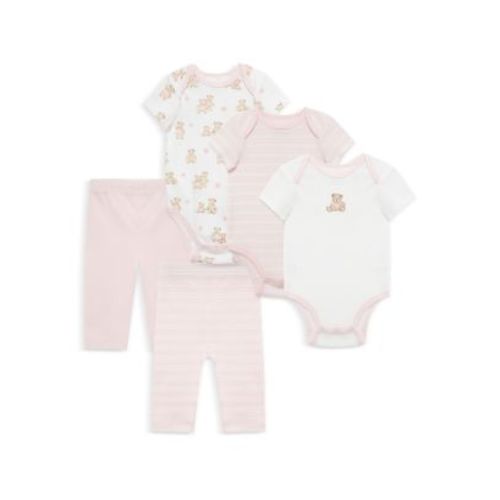 Girls' 5 Piece Bears Bodysuit Pant Set - Baby