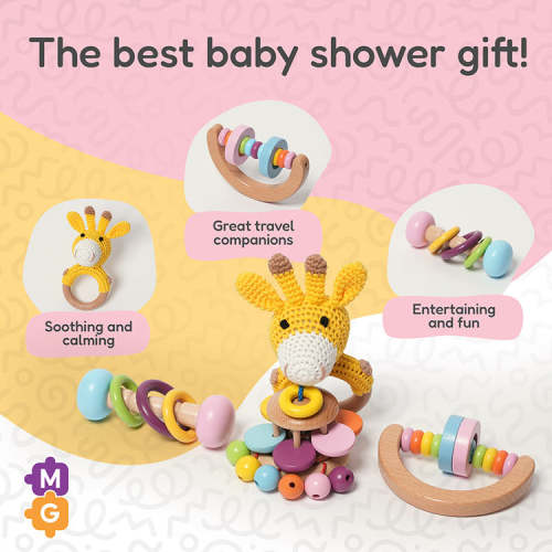 Buy Montessori 5 Piece Wooden Rattle Kit Online I Montessori Generation