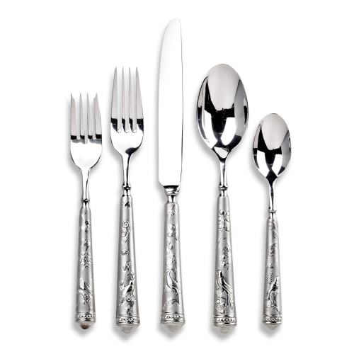 Ricci Audubon Stainless Steel 5-Piece Place Setting