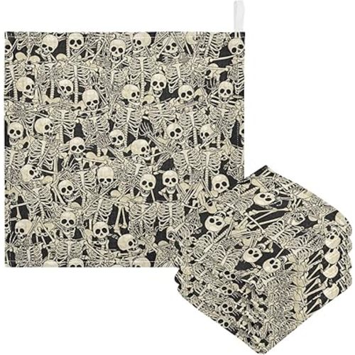Baby Washcloths Fun Skull Burp Cloths, 3 Pack