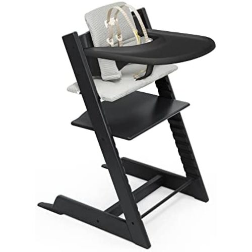 Stokke Tripp Trapp High Chair Complete² - Black/Anthracite Cushion/Black Tray