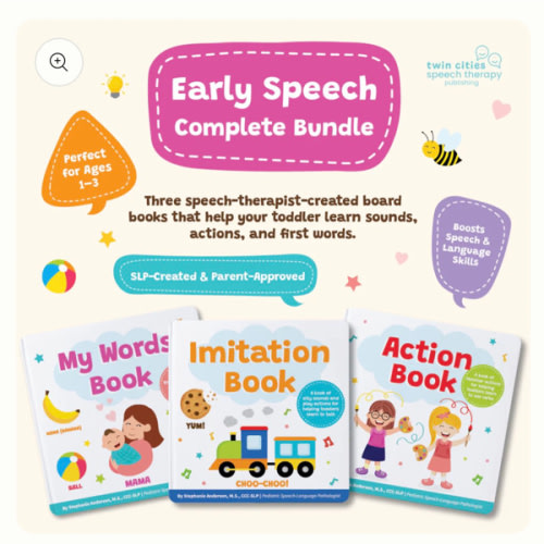 Early Speech Complete Bundle – 3 Fun & Interactive At-Home Speech Ther – Twin Cities Speech Therapy Publishing