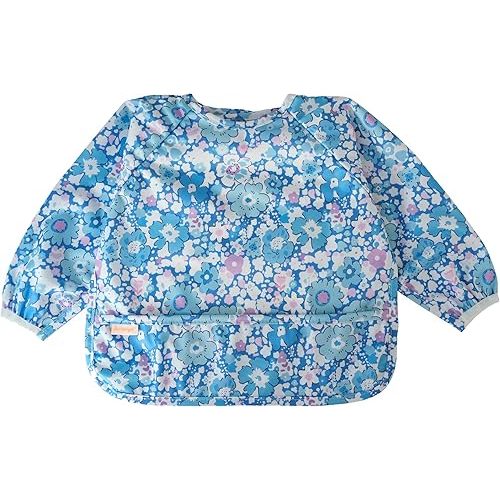 Waterproof Long Sleeve Bib – Machine Washable Baby Bibs for Eating – Baby Smock Bib for Toddler – BLW Supplies for Baby