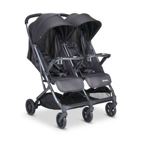 Joovy KooperX2 Lightweight Compact Fold Double Stroller - Forged Iron