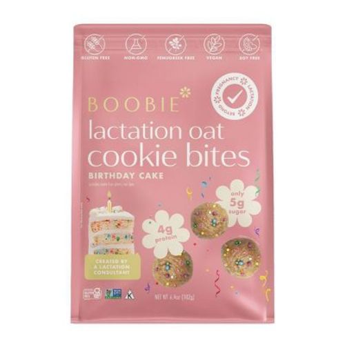 Boobie Lactation Oats Cookie Bites - Birthday Cake - 6.4oz