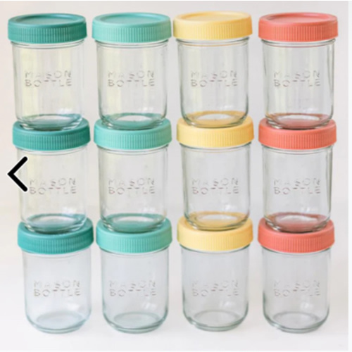 Breastmilk Storage Jar Set – Mason Bottle 8oz