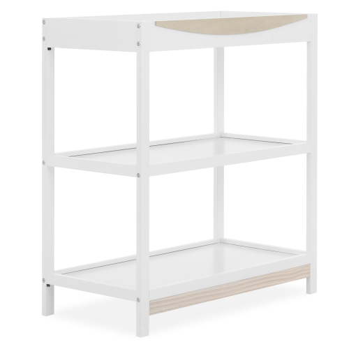 Dream On Me Emerson Changing Table, White & Vintage White Oak