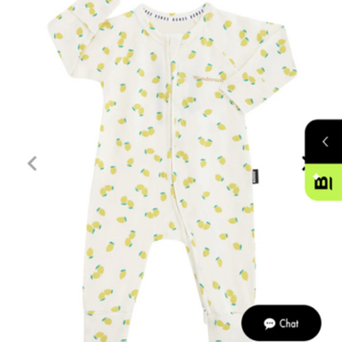 Bonds Newbies Organic Cotton Zippy 3-6 months | Baby Baby Coverall | BWAPA