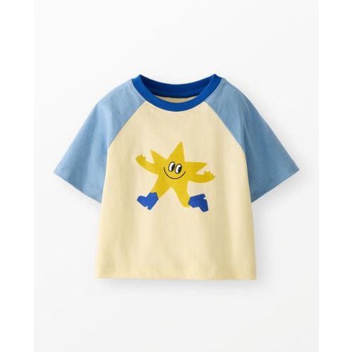 Oversized Raglan Sleeve Graphic T-Shirt