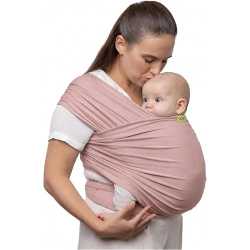 Boba Baby Wrap Carrier - Stretch Bamboo Newborn Sling, Serenity Bloom