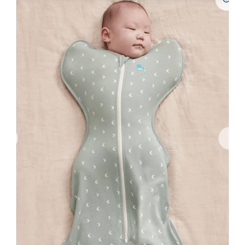 Swaddle Up™ 1.0 TOG Cotton Olive Moon