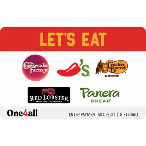 $25 One4all Let's Eat Gift Card (Mail Delivery)
