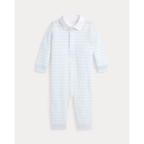 Baby Boys' Striped Cotton Rugby Coverall | Ralph Lauren