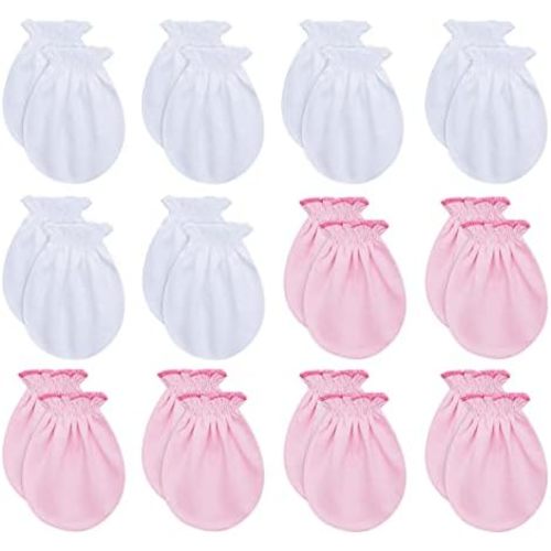 Baby Mittens No Scratch, Soft Cotton Newborn Gloves, (0-6 Months)