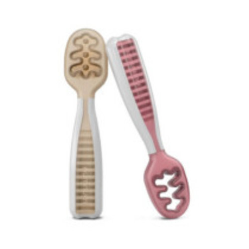 Baby Spoons Set - Beige/Mauve