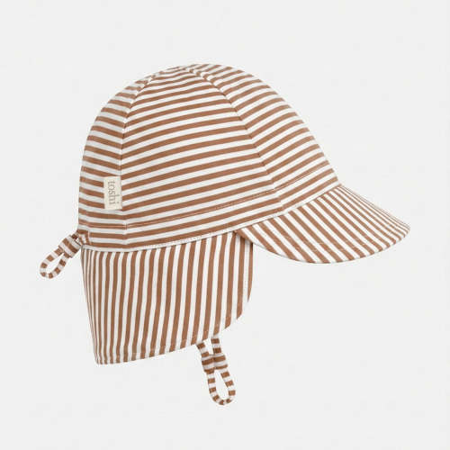 Flap Cap Mini | UPF 50+ Neck flap | Mocha Brown | Toshi Offical