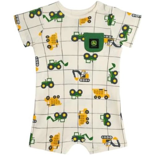 John Deere Baby Boys' One Piece Romper Newborn to Infant