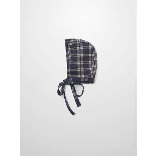 Adee Navy Plaid Bonnet - Navy Plaid Bonnet