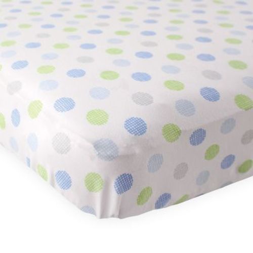 Luvable Friends Baby Boy Fitted Crib Sheet, Blue Crosshatch, One Size