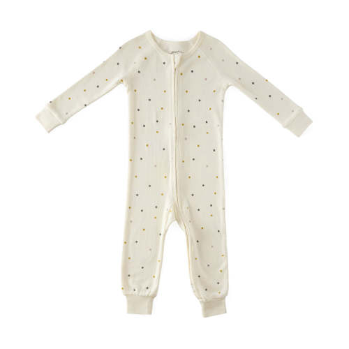 Pointelle Footless Sleeper - Polka Dotty