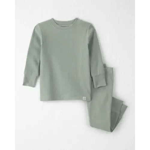 Baby 2-Piece Organic Cotton Ribbed Pajamas - Little Planet | Carter's