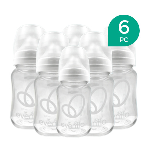 Evenflo Balance + Wide Neck Glass Bottles, 6oz – LactationHub