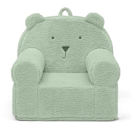 babyGap by Delta Children Sherpa Bear Chair - Greenguard Gold Certified, Sage