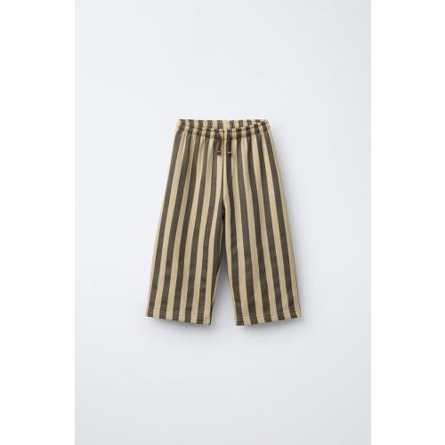 STRIPED PLUSH PANTS - Striped | ZARA United States