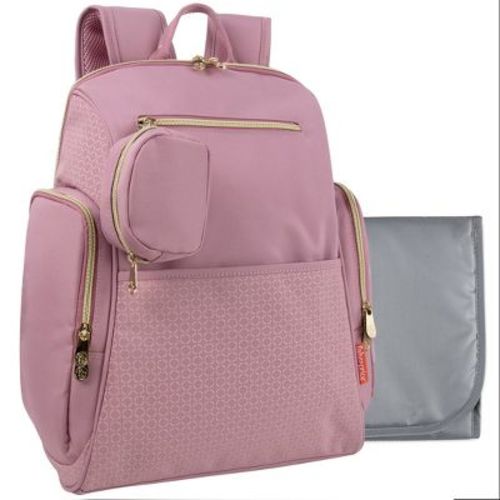 Fisher-Price Fastfinder 3 Piece Gemma Fashion Diaper Bag Backpack, Matching Changing Pad, Pacifier Pouch