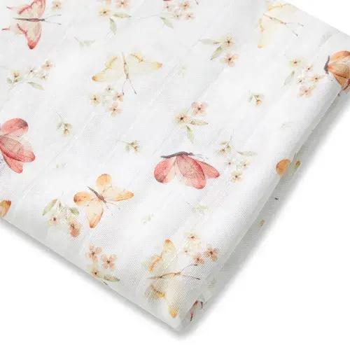 Snuggle Hunny Butterfly Organic Muslin Wrap | Baby Bunting AU