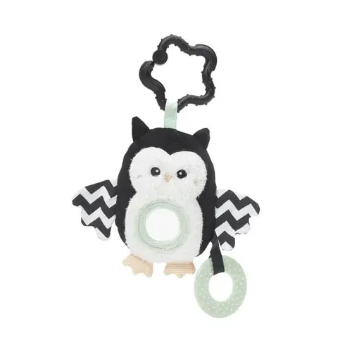 Oscar & Florri Black And White Owl Activity Toy | Baby Bunting AU