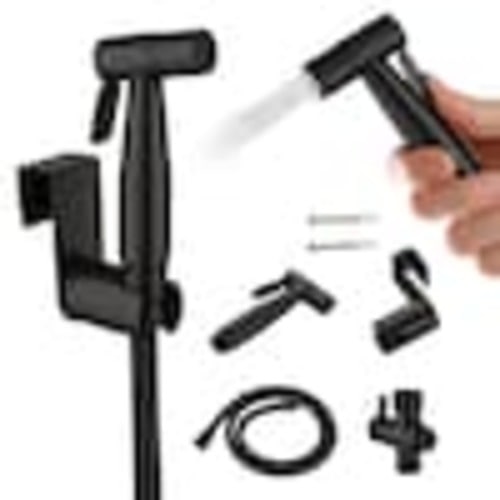 Mondawe Matte Black Toilet Mounted Handheld Bidet Sprayer MD-HBS-BL at Lowes.com