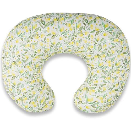 Nursing Pillow Cover – Soft Breathable Cotton, Fits Standard Breastfeeding Pillows, Washable & Hypoallergenic for Newborn Baby Girls & Boys,Cover Only (1 Pcs)