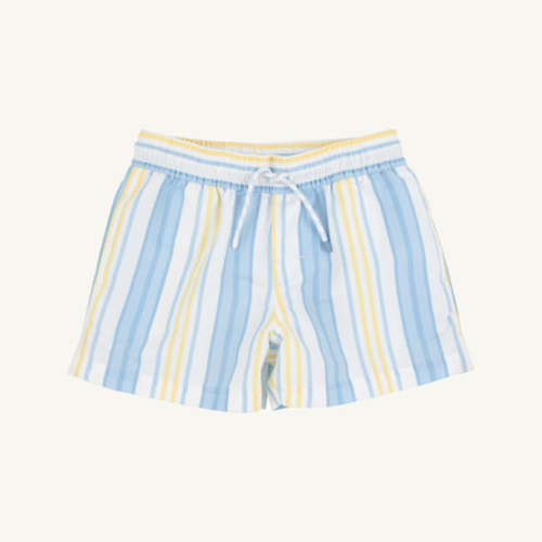 Tortola Trunks - Sobro Stripe with Worth Avenue White 6/12m