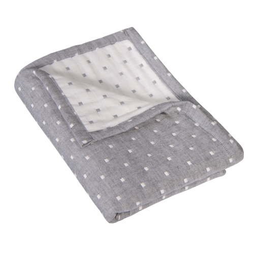 Ntbay 3 Layer Toddler Blanket, Muslin Cotton Jacquard Bed Blankets, Lightweight Thermal Baby Blanket, Super Soft and Warm Crib Blanket for All Seasons, Decoration Gift, 30"x40", Geometric Pattern