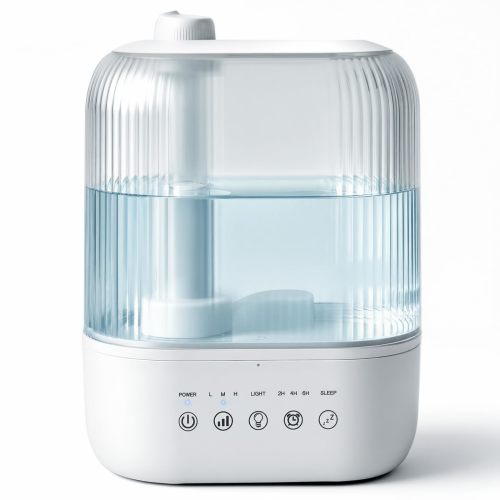 COWSAR Cool Mist Large Room Tabletop Humidifier in White