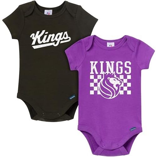 Gerber unisex-baby Nba Team 2 Pack Short Sleeve Onesie Bodysuits
