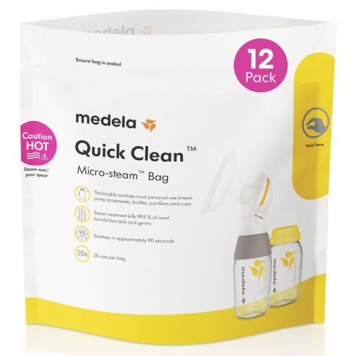 Medela Quick Clean Micro-Steam Sanitizing Bags - 12ct