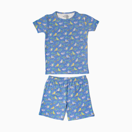 Copper Pearl Printed 2-Piece Short Sleeve Pajamas - Birdie, 2 T