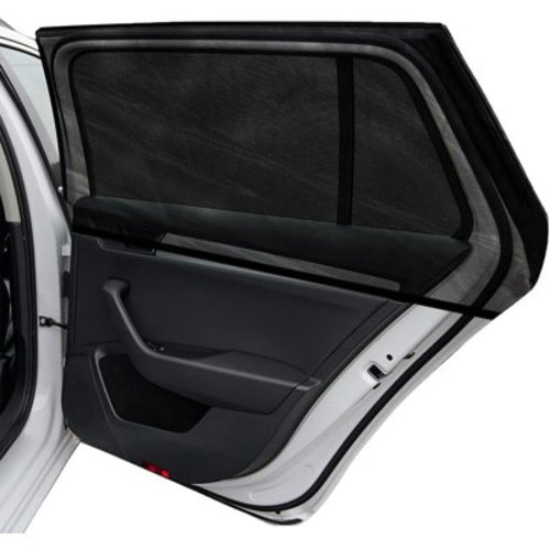 Car Window Shade, 2 Pcs Auto Side Front Window Sun Shades, Heat Block and UV Rays Protection, Breathable Mesh Privacy Protection Curtain, Universal Fit Most Car (Car Front Seat 2Pcs 16"×23")