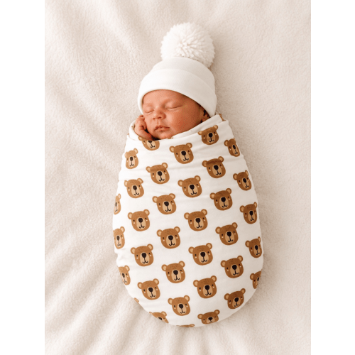 Baby Bear | Organic Cotton Baby Clothes Swaddle – SpearmintLOVE