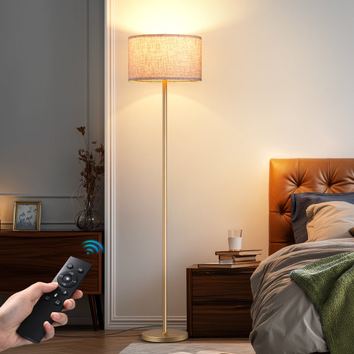 Orren Ellis 63.6'' Standard Floor Lamp With Remote Control And Bulb Included & Reviews | Wayfair