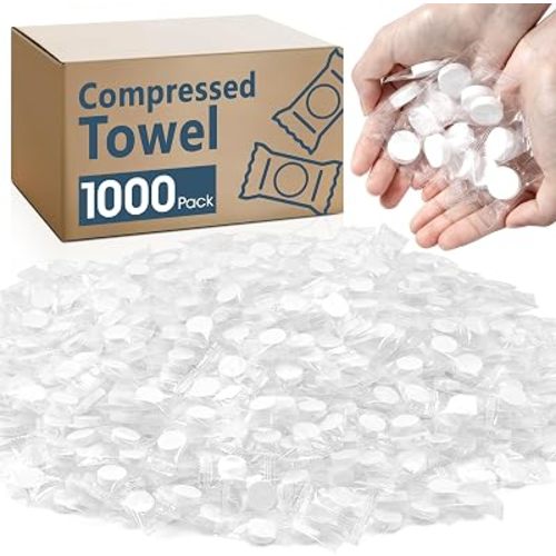 1000 Pcs Compressed Towel, Mini Compressed Towel Tablets, Camping Towel