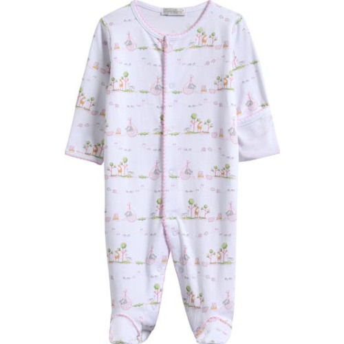 Noah's Print Pima Cotton Footie
