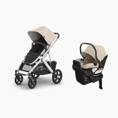 UPPAbaby Vista V3 Stroller & Aria V2 Lightweight Infant Car Seat Bundle - Declan