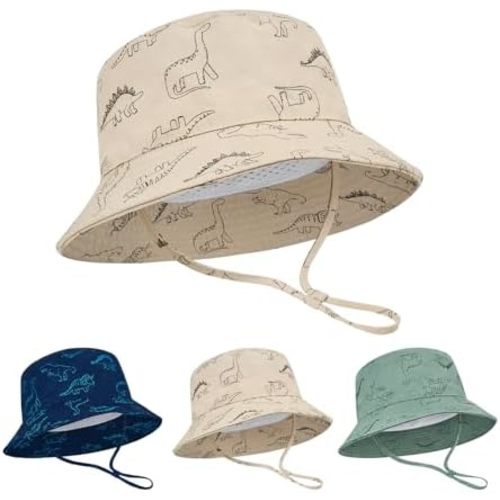 Durio Baby Sun Hat - UPF50+ Wide Brim Bucket Hats for Infant Newborn, Outdoor Sun Protection Beach Hat for Toddler Boys Girls