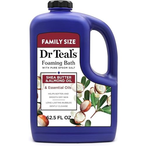Dr Teal's Foaming Bath with Pure Epsom Salt, Shea Butter & Almond Oil, 62.5 fl oz
