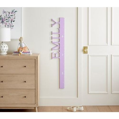 Personalized Garamond Growth Chart, Lavender