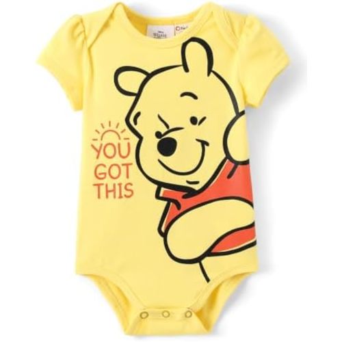 Disney Stitch Marvel Spiderman Winnie the Pooh Baby Boy Clothes Snap Bodysuit for Newborn to Infant